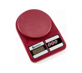 Настольные электронные весы ВАСИЛИСА ВА-012 бордовый : 5 кг, пластик / 0R-00006714 