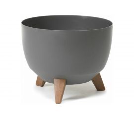 Кашпо на ножках LAMELA Sp.z o. ROMA 881 40х25 см, антрацит 062514 