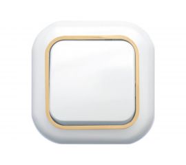 Выключатель Кунцево-Электро ВАЛЕНТИНА скрытой установки, одноклавишный С16-040 З 7644 