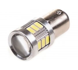 Автолампа диод S25 18 SMD диодов BAY15d 2-контурная белая SKYWAY S08201317 