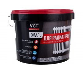 Эмаль для радиаторов VGT ВД АК 1179 ""Профи"", супербелая 2,5 кг 11601910 