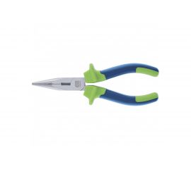 Прямые длинногубцы СИБРТЕХ 180 мм, двухкомпонентные рукоятки 17105 