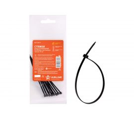 Кабельные стяжки Airline хомуты 2,5 х 100 мм, пластиковые, черные, 10 шт. ACT-N-17 