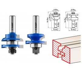 Набор фрез рамочных №3 (2 шт; хвостовик 12 мм) Зубр 28773-41.3-H2 