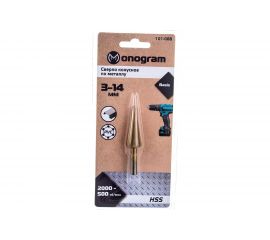 Сверло конусное с прямой режущей кромкой по металлу Basis (3-14 мм; HSS-TiN) Monogram 101-088 