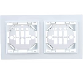 Горизонтальная рамка EKF Минск 2-местная белая Basic SQERM-G-302-10 