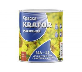 Масляная краска Krafor МА-15 сурик-железная 3.5 кг 6 26371 