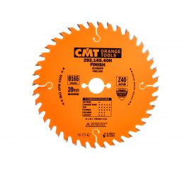 Диск пильный по дереву (165х20х2,2/1,6 мм; Z40) CMT 292.165.40H 