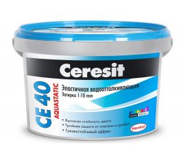 Затирка Ceresit CE 40 1 аквастатик серая 07 2780263 