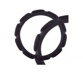 Оплетка SKYWAY Sponge classic 10 подушечек, M, черная, замша S01101039 