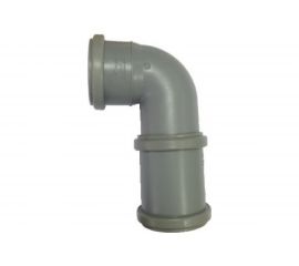 Уголок с муфтой Piteco серый УМ 