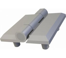 Накладная петля ТРИЗАМ ПН4040.1.2.1 (40х40 мм; металл; хром; 4 шпильки М5; 180 градусов) TRZ0089 