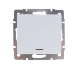 Выключатель с подсветкой LEZARD RAIN белый 703-0288-111 