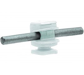 Держатель круглого проводника EZETEK 6-8мм прозрачный, высота 16мм, пластик 91005 