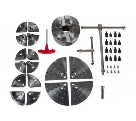 Патрон 4-х кулачковый токарный по дереву в наборе CK-4.5Z-S1 114 мм JET 59500109 