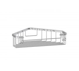 Угловая полочка-решетка с крючками FBS 23 cm хром RYN 005 