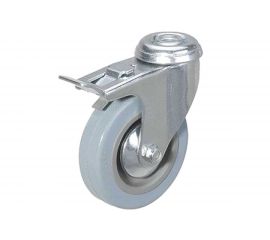 Аппаратное колесо поворотное с отверстием и тормозом SChgb 25 (50 мм; 25 кг) А5 1000081 