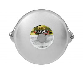 Литой алюминиевый казан с крышкой BOYSCOUT 8 л, азиатская чаша 61366 