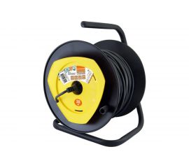 Силовой народный удлинитель на катушке TDM с 1 выносной розеткой, ПВС, 2200Вт, с заземлением, 30м SQ1307-0412 