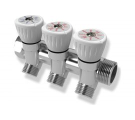 Коллектор с регулировочными вентилями Royal Thermo 3/4х1/2, 3 выхода НС-1042923 