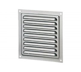 Решётка металлическая с сеткой, неокрашенная 100 x 200 мм Эвент ВРС 