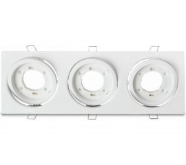 Встраиваемый светильник IN HOME GX53R-3ST-W металл под лампу GX53 230В 4690612021577 