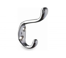 Мебельный крючок JET 586 двухрожковый, алюминий, хром CQ586A.002CP99 