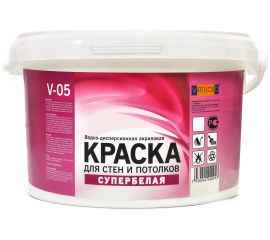 Краска VIRTUOSO V-05 А для стен и потолков 14кг Супербелая База морозостойкая 25233 