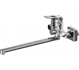 Смеситель для ванны Milardo Atlantic ATLSBLCM10 с длинным изливом с керамическим дивертором 