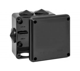Распределительная коробка Ruvinil ОП 100х100х50мм УХЛ1 IP54 черный 67050Ч 