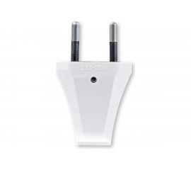 Вилка Aling-conel без заземляющего контакта EURO 2,5A 250В, белый 302.0 137014 