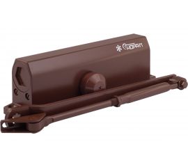 Дверной доводчик НОРА-М 740DA с задержкой закрывания (морозостойкий; от 60 до 110 кг; коричневый) 18412 