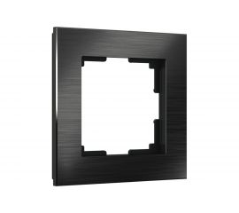 Рамка W0011708, на 1 пост Aluminium черный алюминий a050949 