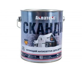 Кроющий антисептик для древесины Рогнеда Акватекс Сканди (альпийское утро; 2.5 л) 202909 