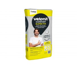 Клей-гель для мозаики, керамогранита, плитки и камня Vetonit comfort super fix белый, 20 кг 1021357 