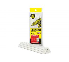 Прозрачные универсальные клеевые стержни STAYER Universal 12 шт, 7х150 мм 06817-12 
