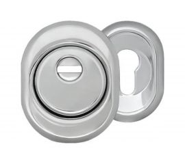 Врезная бронекладка с чашкой HOME хром BRNAKSCH 