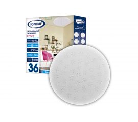 Светодиодный декоративный светильник IONICH Орион серия 2221 эффект Звездное небо 36 Вт 2500 Лм 230 В 6500 К 350 мм IP20 1769 