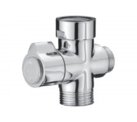 Дивертор для смесителя OUTE картриджный, 1 вход - 3/4"", 2 выхода - 1/2"" и 3/4"", корпус силумин TP20-2 