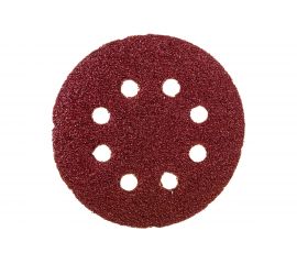 Круг шлифовальный перфорированный, 8 отверстий, 125 мм, P24, 5 шт Росомаха 438024 
