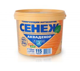 Антисептик для дерева СЕНЕЖ АКВАДЕКОР Х2-115 папоротник, 2.5 кг 11075 