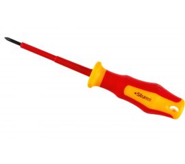Крестовая отвертка Sturm 1040-17-PH0-75 ДИЭЛЕКТРИЧЕСКАЯ, эрго ручка, PH0х75мм 