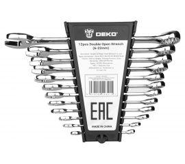 Набор комбинированных гаечных ключей DEKO DKHT12 (12 предметов) 065-0972 