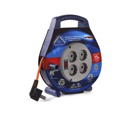 Удлинитель в закрытом корпусе Партнер-Электро CompactLine с/з с выкл. ПВС 3х1 10A 15м UC105C-415DB 