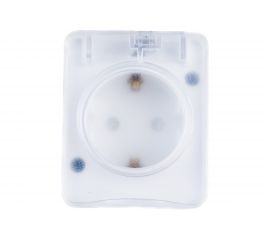 Розетка Schneider Electric AtlasDesign PROFI IP54 открытой установки с заземлением со шторками 16А 250B ATN540145 