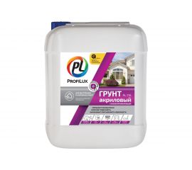 Акриловый грунт для наружных и внутренних работ Profilux PL 17A 10 л Н0000000907 