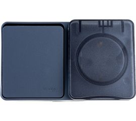 Блок: розетка с заземлением со шторками 16А 250B и 1-клавишный выключатель 10А Schneider Electric AtlasDesign AtlasDesign PROFI IP54 открытой установки ATN544070 