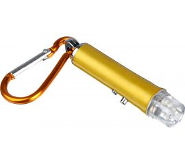 Фонарик-брелок на карабине ЧИНГИСХАН 1 LED/УФ/лазер 198-072 