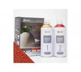 Набор для декора Эффект Кракелюра Siana красный и золото NSNC004 