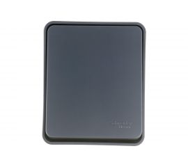 1-клавишный выключатель Schneider Electric AtlasDesign PROFI IP54 открытой установки 10 АХ, антрацит ATN544061 